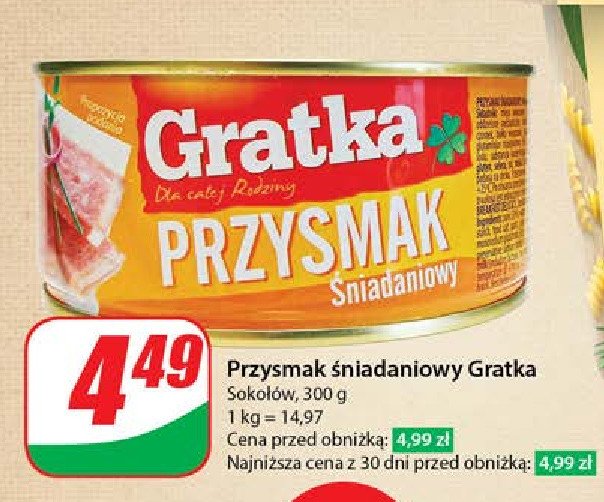 Przysmak śniadaniowy Sokołów promocja