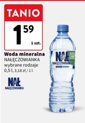 Woda mineralna NAŁĘCZOWIANKA promocja w Intermarche