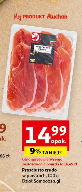 Prosciutto crudo Auchan promocja w Auchan