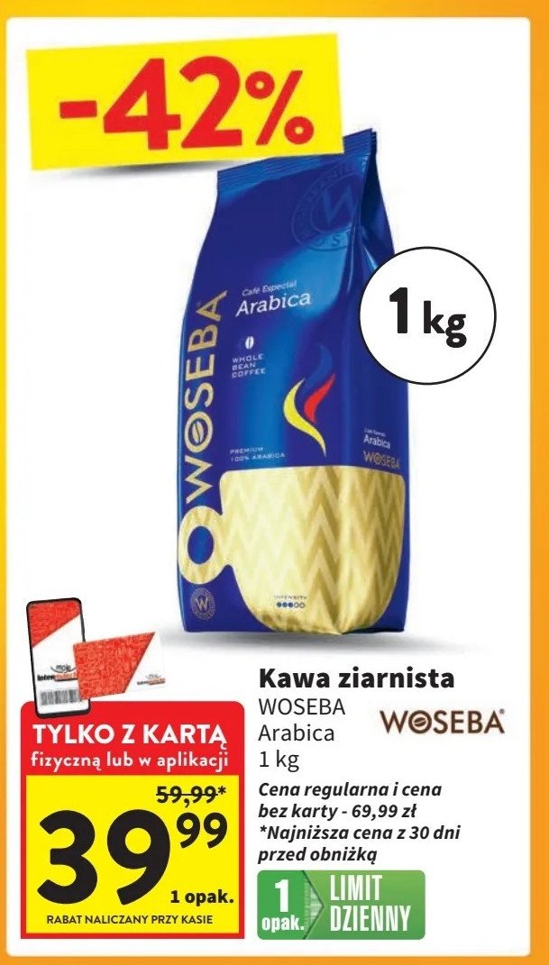 Kawa Woseba arabica promocja