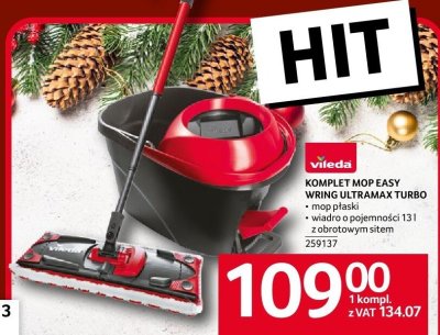 Komplet VILEDA KOMPLET MOP EASY WRING ULTRAMAX TURBO promocja w Selgros