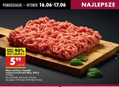Mięso mielone z łopatki wieprzowej Kraina mięs promocja