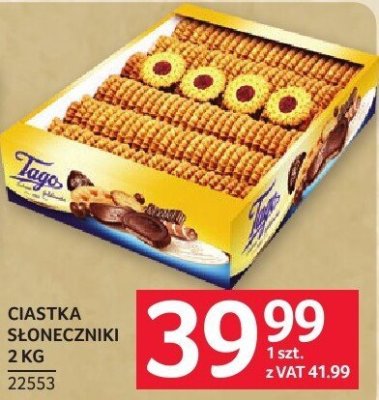 Ciastka słoneczniki Tago 2 kg promocja w Selgros