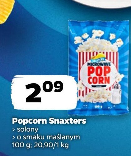 Popcorn solony Snaxters promocja