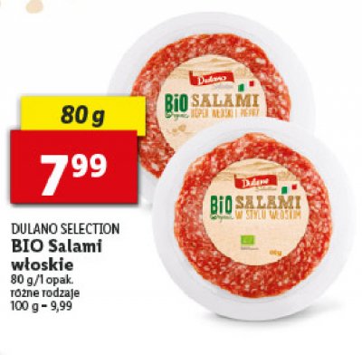 Salami bio z koprem i pieprzem Dulano selection promocja