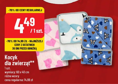 Kocyk dla zwierząt promocja w POLOmarket