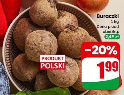 Buraczki 1 kg promocja w Dino