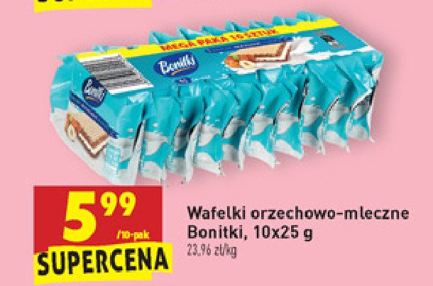 Wafelek orzechowo - mleczny Bonitki promocja