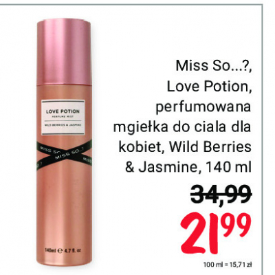 Mgie艂ka do cia艂a wild berries & jasmine Miss so...? love potion promocja