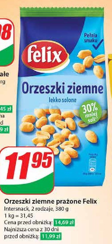 Orzeszki ziemne lekko solone Felix promocja