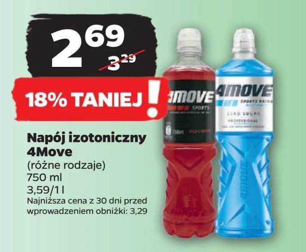 Napój izotoniczny multifruit zero 4move professional promocja