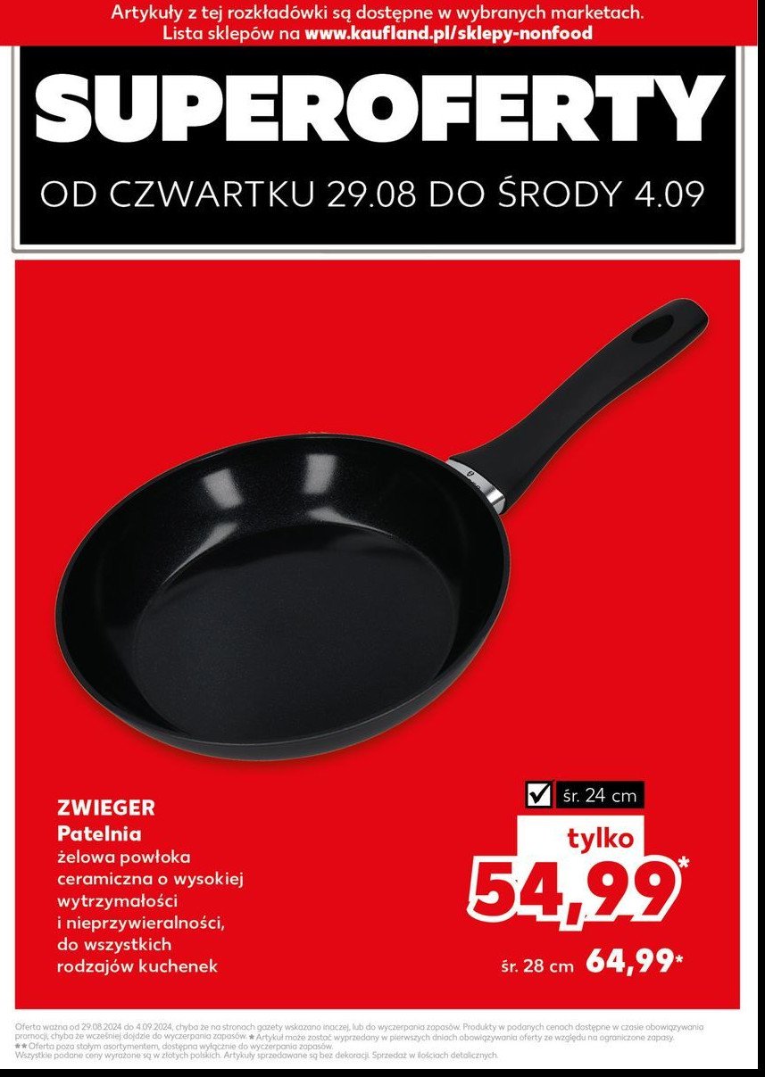 Patelnia 28 cm Zwieger promocja