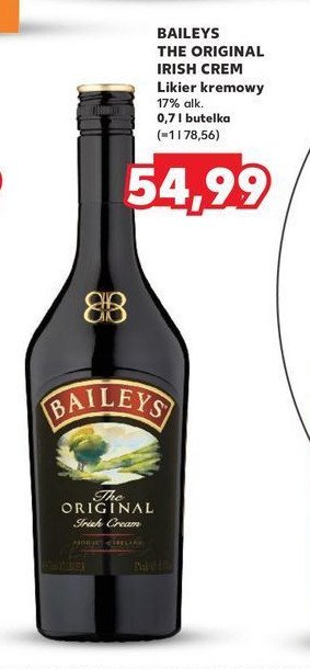 Likier Baileys original irish cream promocja