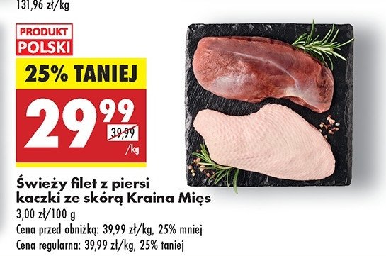 Filet z piersi kaczki ze skórą Kraina mięs promocja