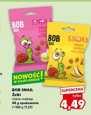 Żelki multifruit Bob snail promocja w Kaufland