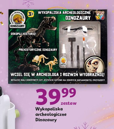 Wykopaliska archeologiczne dinozaury Pro kids promocja w Auchan