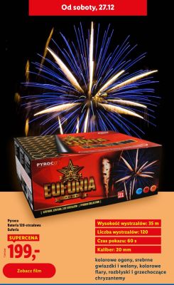 Pyroco Bateria 120-strzałowa Euforia promocja w Lidl