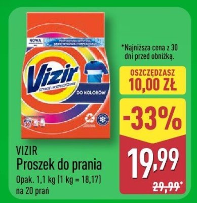 Proszek do prania VIZIR promocja w Aldi