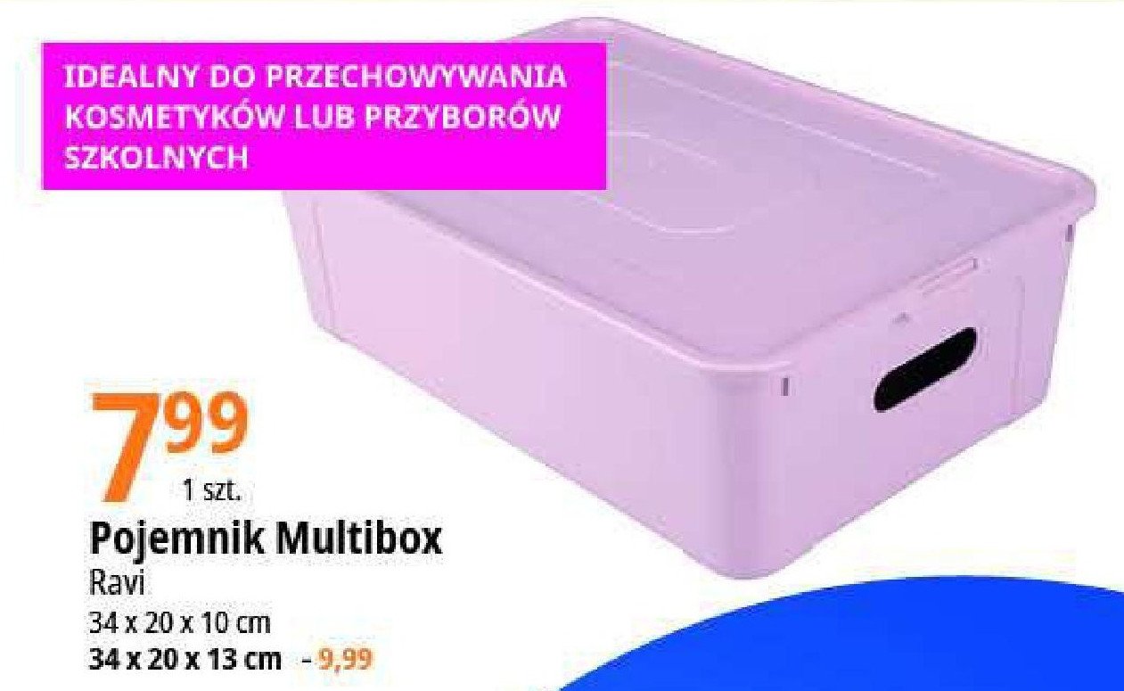 Pojemnik multibox 34 x 20 x 10 cm Ravi promocja