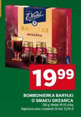 Bombonierka Baryłki E.Wedel o smaku grzańca promocja w Stokrotka