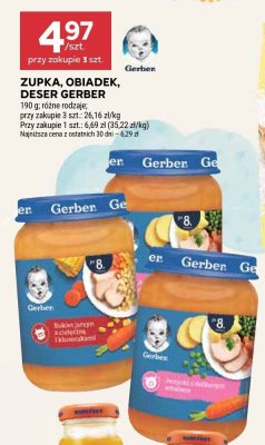 Zupka jarzynowa z kurczakiem i kluseczkami Gerber junior promocja w Stokrotka