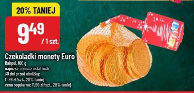 Czekoladki monety Euro Pialuigi promocja w POLOmarket