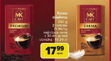 Kawa MK Cafe Premium promocja w Carrefour