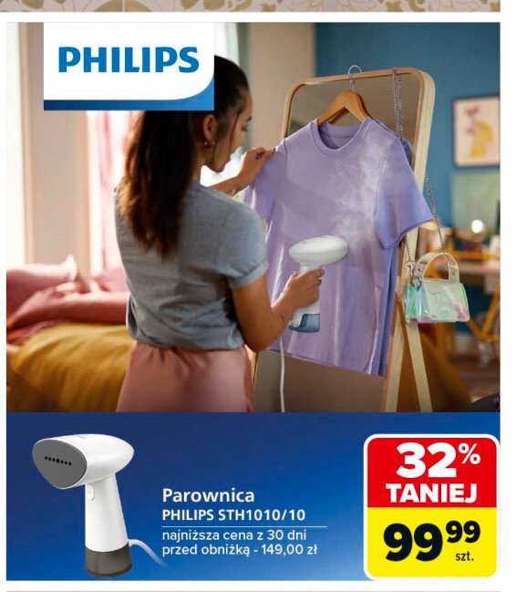 Parownica sth 1010/10 Philips promocja w Carrefour