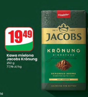 Kawa mielona Jacobs Krönung promocja w Dino