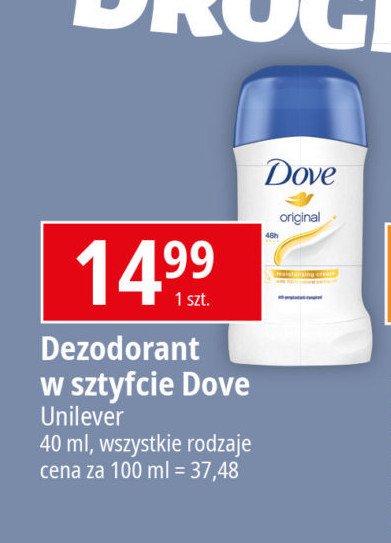 Dezodorant Dove promocja