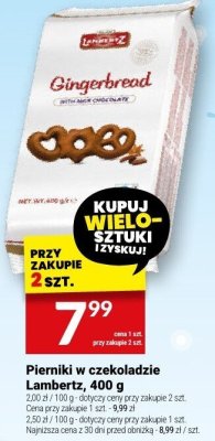 Pierniki w czekoladzie Lambertz, 400 g promocja w Twój Market