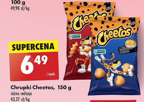 Chrupki grzanki z pomidorami Cheetos Frito lay cheetos promocja w Biedronka