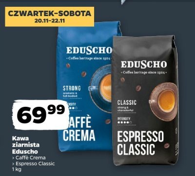 Kawa ziarnista Caffè Crema promocja w Netto