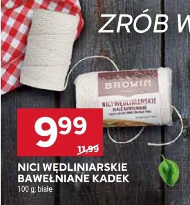 Nici wędliniarskie bawełniane Kadek promocja w Stokrotka