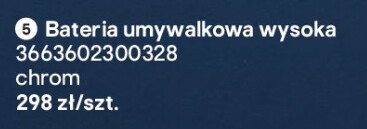 Bateria umywalkowa wysoka GoodHome Cavally chrom 3663602300328 promocja w Castorama