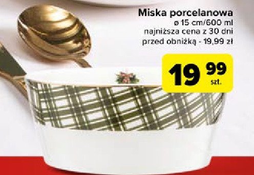 Miska porcelanowa 15 cm promocja w Carrefour