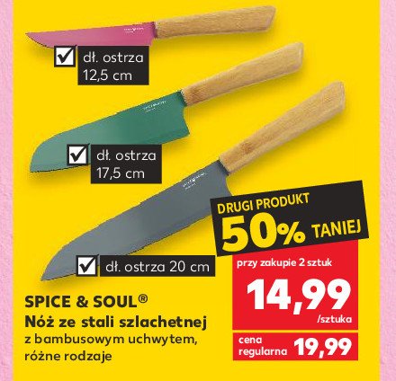 Nóż uniwersalny 12.5 cm Spice&soul promocja