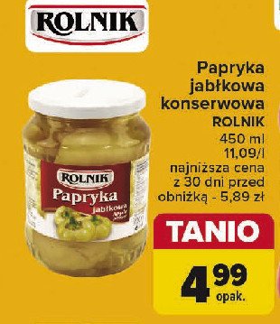 Papryka jab艂kowa Rolnik promocja