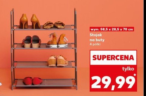 Stojak na buty 58.5 x 28.5 x 70 cm promocja w Kaufland