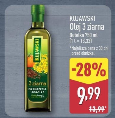 Olej 3 ziarna  promocja w Aldi