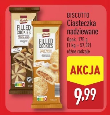 Ciasteczka nadziewane  promocja w Aldi