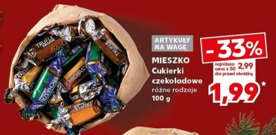 Cukierki czekoladowe Mieszko różne rodzaje 100 g promocja w Kaufland