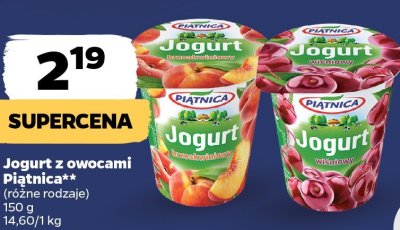Jogurt z owocami  różne rodzaje promocja w Netto