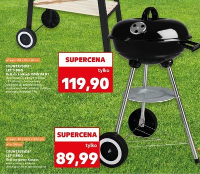 Grill okr膮g艂y kansas 33 cm K-classic let's bbq promocja