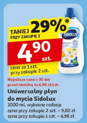 Uniwersalny płyn do mycia Sidolux promocja w Auchan