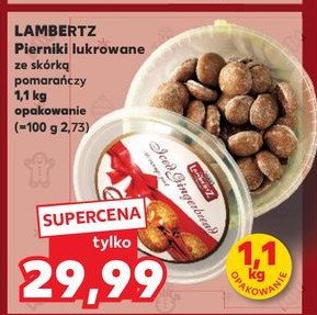 Pierniki lukrowane z czekoladą i skórką pomarańczową w wiaderku Lambertz promocja