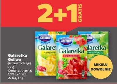 Galaretka różne rodzaje promocja w Netto