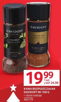 Kawa rozpuszczalna Davidoff 90-100 g promocja w Selgros