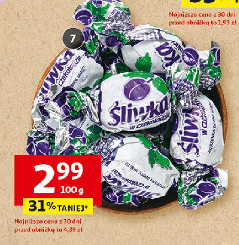 Śliwka w czekoladzie Jutrzenka dobre miasto promocja w Auchan