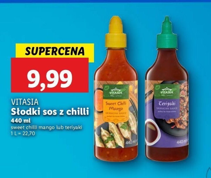 Sos sweet chilli mango Vitasia promocja w Lidl